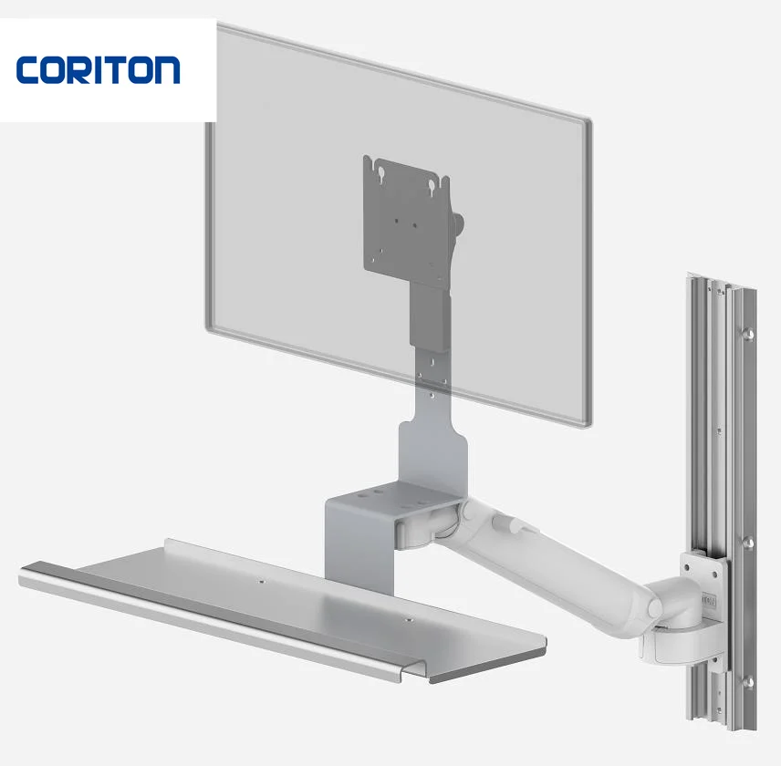 New Design of gas spring Single Arm  supporting Bracket Height variable wall mount arm