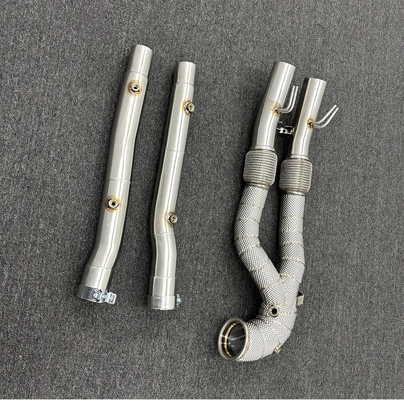 ACE Awesome Hochleistungs-Auspuff-Downpipe für AUDI RS3 2.5T 8Y 8S RACE Downpipe mit Hitzeschutz aus Edelstahl 304 – Detail 8