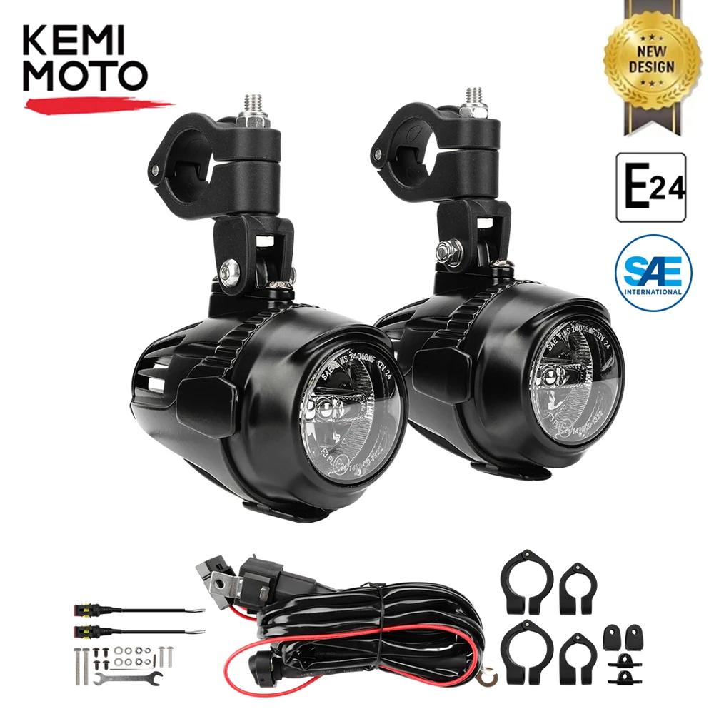 

KEMiMOTO Fog Lights for BMW R1200GS LC R 1250GS R1250GS F800GS GSR1200 F850GS F750GS Adv R 1200 GS Motorcycle Light Guards Cover