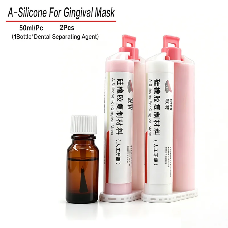 50ml/Pc Dentistry Supplies A-Silicone for Gingival Mask Duplication Silicone Material Oral Impression Copy Modulo Dental Lab view 3