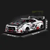 3939pcs MOC 기술 1:8 원격 제어 스포츠카 GTR 빌딩 블록 벽돌 조립 모델 장난감 소년 생일 선물 세트 6