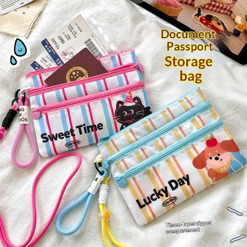 

● Travel Passport Holder Wallet Waterproof ID Card RFID Blocking Organizer For Airplane Tickets Pass Credit Cards
