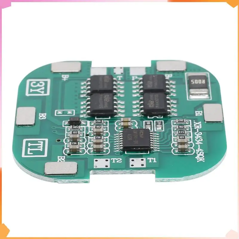 

B94A 50 Pcs 4S BMS 8A 14.8V 18650 Li- Lithium Battery Charge Board Square PCB Short Circuit Protection For Drill Motor