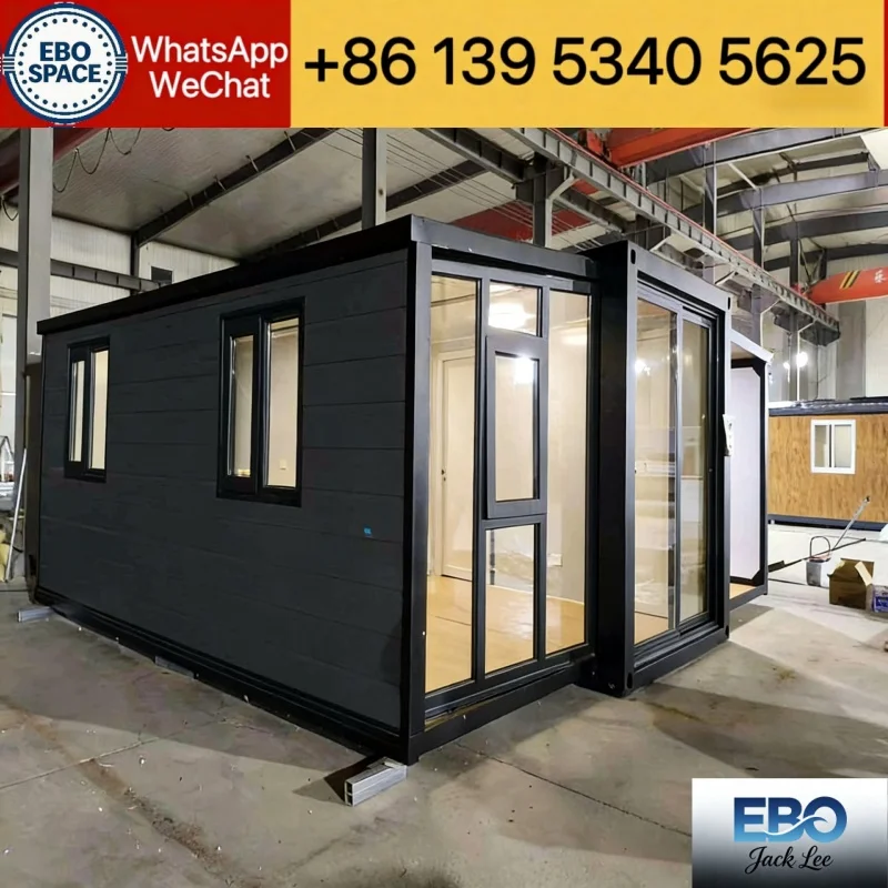 20ft 30ft 40ft Foldable Expandable Prefab Cabin Container House Waterproof Tiny Home