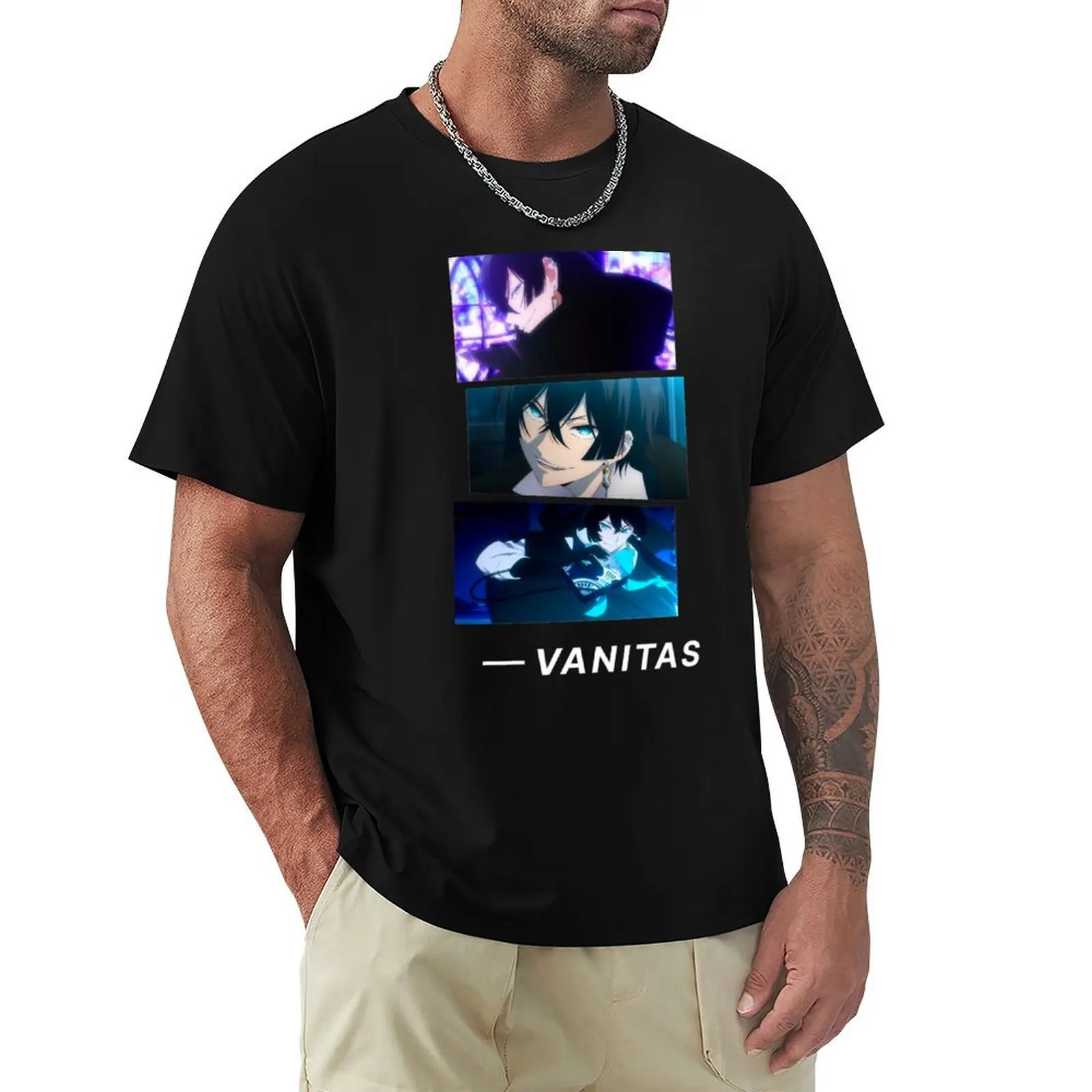 

Vanitas Cuts - The case study of Vanitas Vanitas no Carte T-Shirt cotton man t-shirts blue lock oversized t shirt men