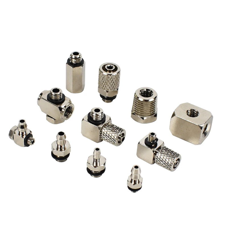 

Pneumatic miniature pagoda quick screw connector straight through M-5HLH-4 bend M-5ALU-6 trachea connector M-3AU-4