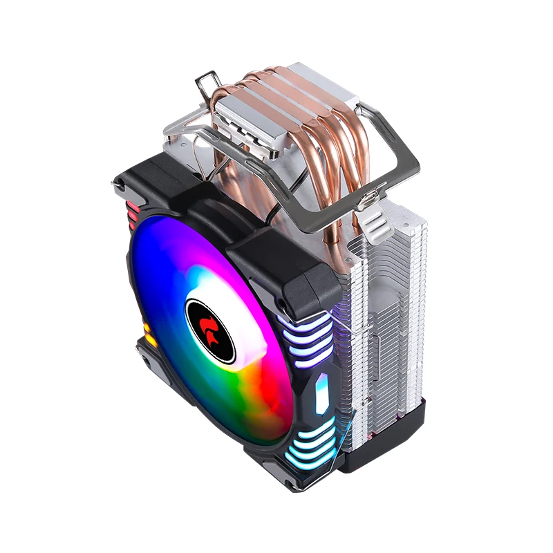 HNHU CPU Air-cooled Processor 4/6 Heat Pipes Radiator AM4 Cooler ARGB 120mm Fan 4 pin/PWM install LGA115x 1200 1700 2011 X79 X99