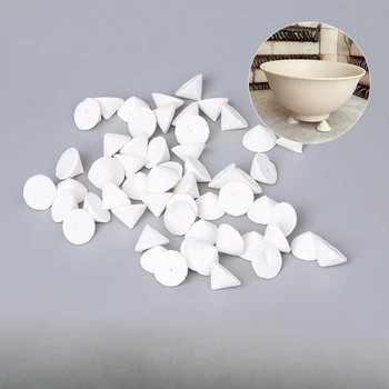 세라믹 지지대 네일 내화 패드 킬른 글레이징 지지대 도구, 세라믹 접착 방지 글레이즈 접착 플레이트, Ru 킬른 삼각형 네일