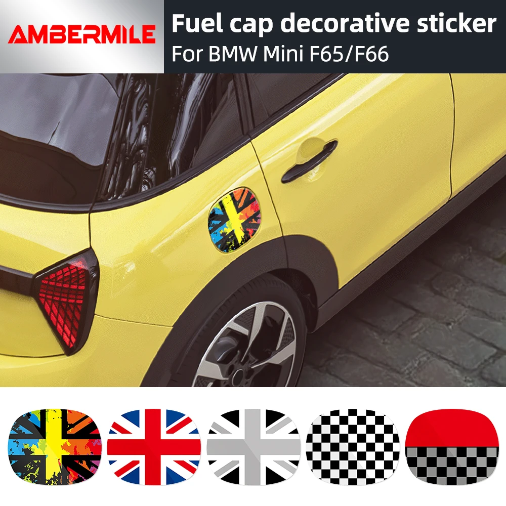 

Автомобильная декоративная крышка топливного бака Union Jack, виниловая крышка бензобака, наклейка, внешние аксессуары для Mini Cooper S F65 F66 2025