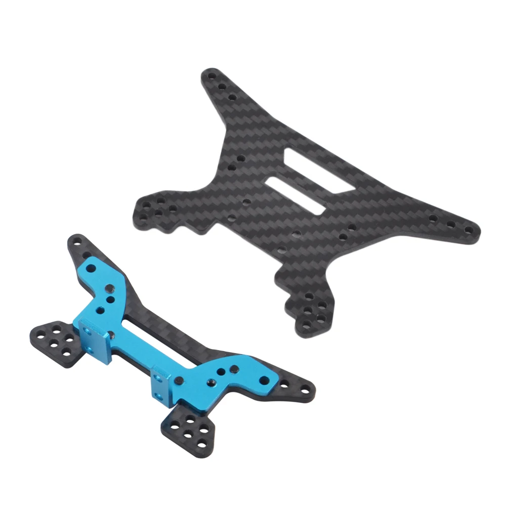 Carbon Fiber Shock Tower Damper Stay Kit for Tamiya DF03 Dark Impact Chassis Upgrades