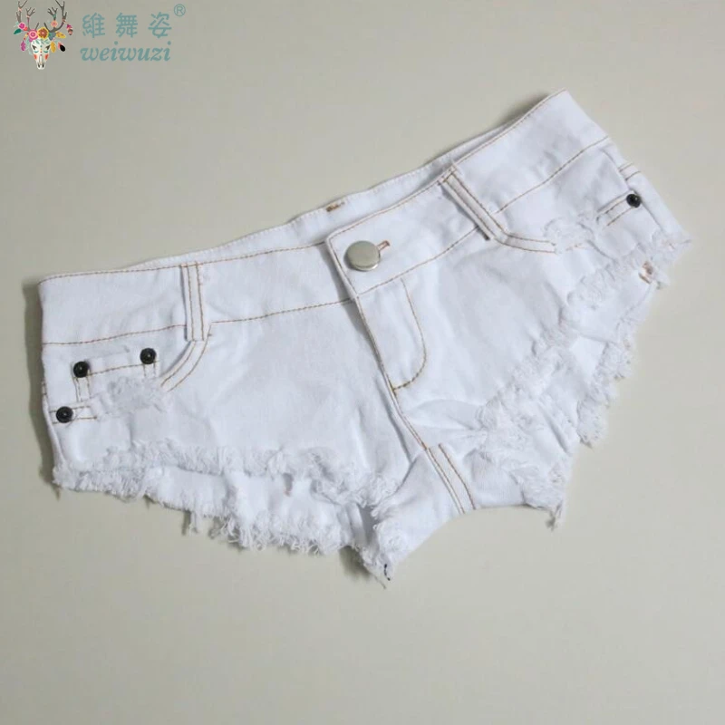 

Charming Women's Denim Ultra Shorts Show Peach Butt Low Waist Nightclub Denim Shorts Causal Jeans Sexy DJ Pole Dance DS Uniform