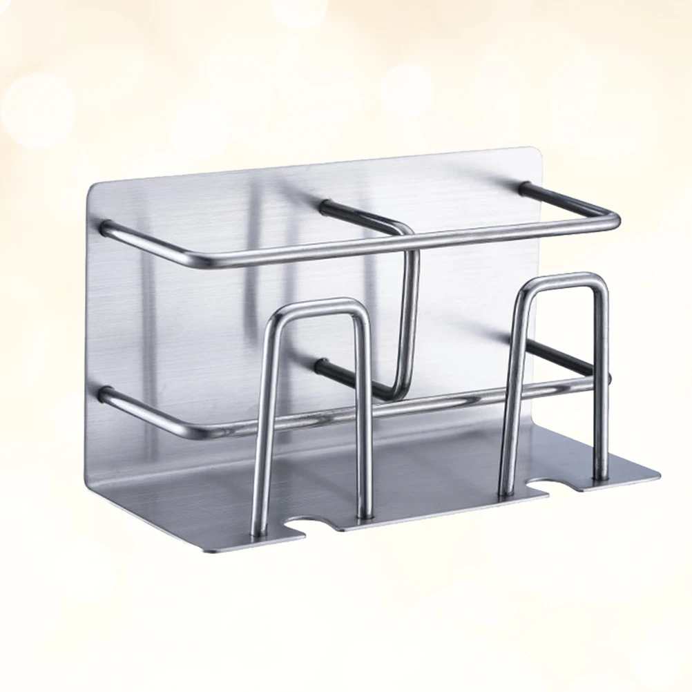 

Wall-Mounted Stainless Steel Toothbrush Holder Storage Rack Bathroom Bedroom Creative Organizer Suitable for Toothbrush Makeup