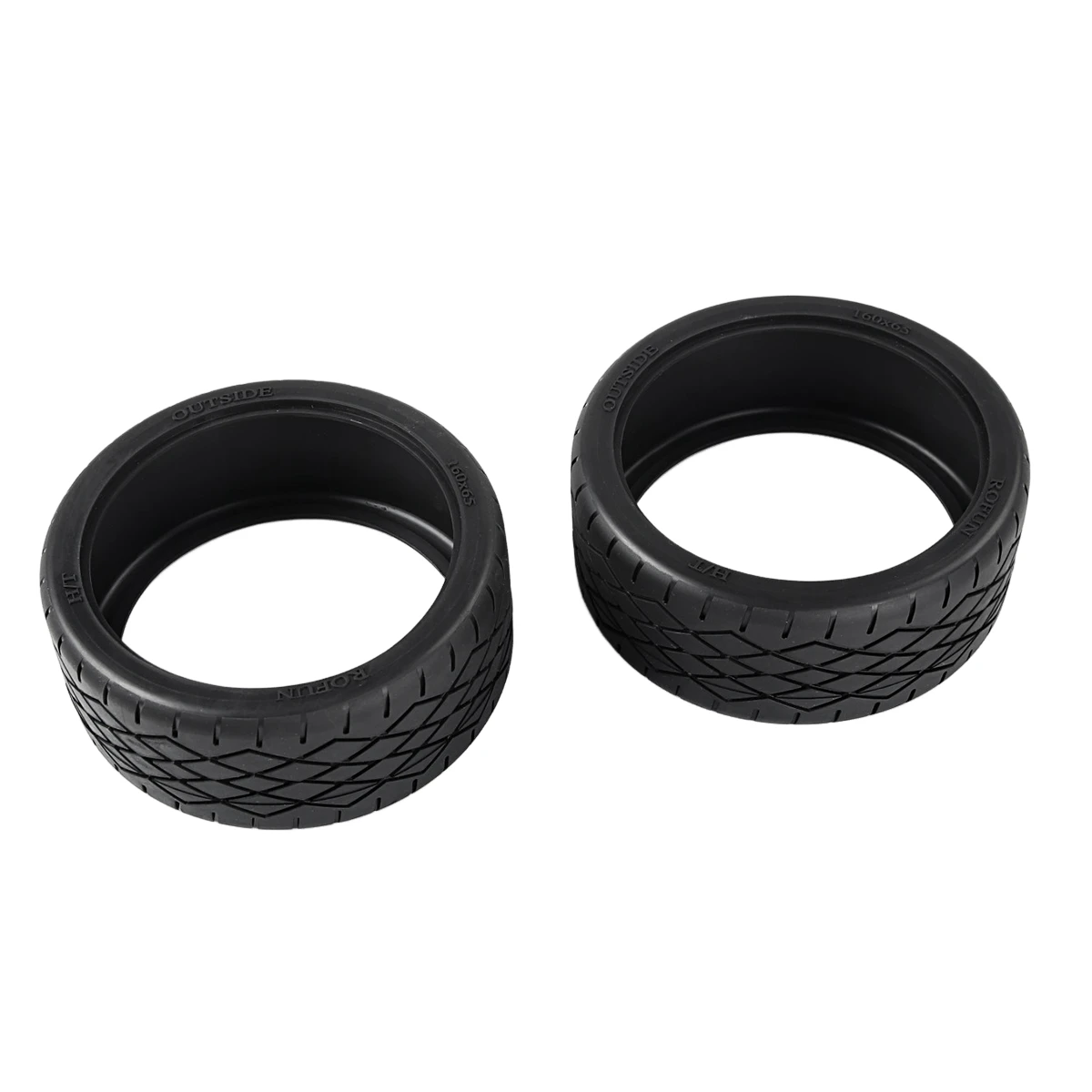 2PCS Rubber Wheel Tyre Parts Tires Skin Set for 1/5 Scale Rovan F5 MCD XS-5 Rc Car Parts