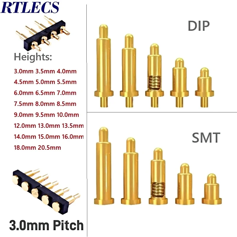 5 Pcs Pogo Pin Conn…