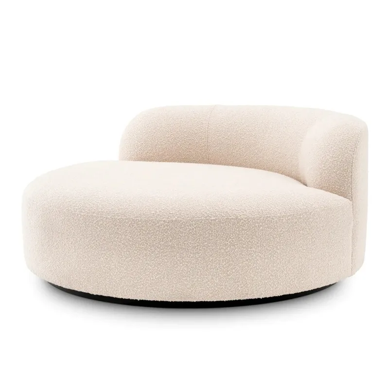Lazy sofa chair Internet celebrities ins creamy style bedroom living room size apartment round