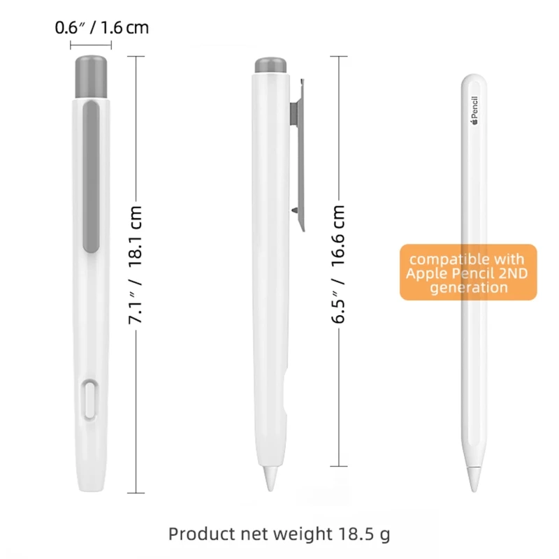 2022 Mới Bảo Vệ Có Cho Bút Apple 2nd Thế Hệ Ốp Lưng Tay Rút Chống Trơn Trượt Da Giá Đỡ Đầu Phụ Kiện