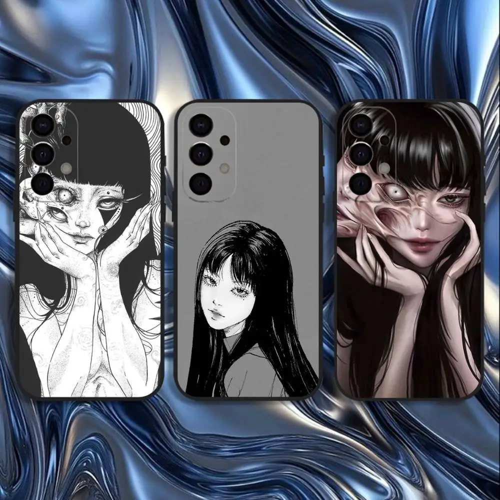 

Japanese Horror Comic Tomie Phone Case For Samsung S25,S24,S21,S22,S23,S30,Ultra,S20,Plus,Fe,Lite,5G Black Cover