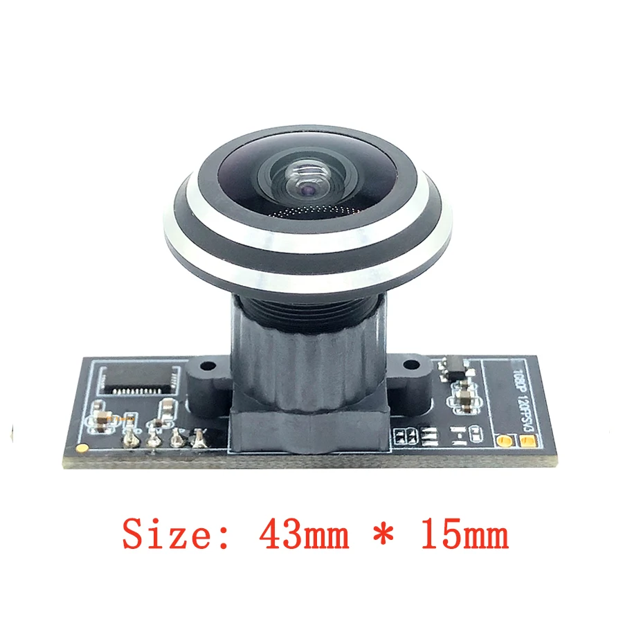 170° Wide-angle 2MP Fisheye USB Camera Module OV2710 1080P MJPEG 640*480 120fps High Speed Linux UVC Webcam Surveillance