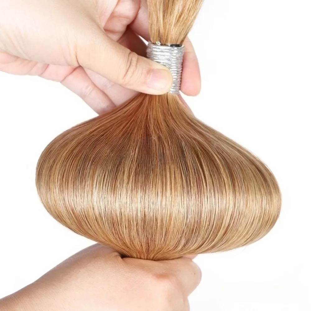 인모 헤어끈 #   27개의 더티 브레이드 헤어 번들 인모 스트레이트 와인딩 간편 관리 가볍고 걱정 없는 자연스러움