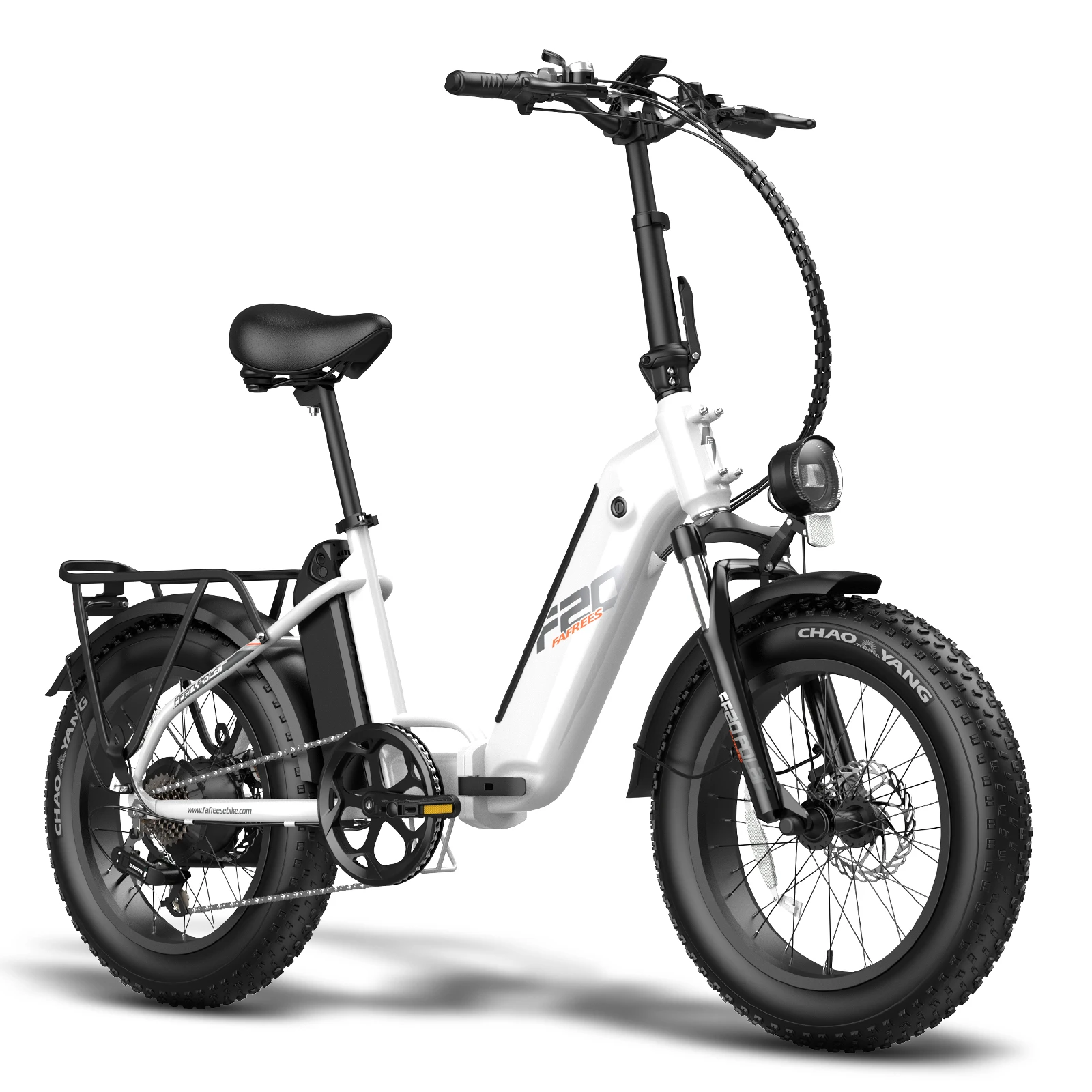 FAFREES FF20 Polar Electric Bike 48V 500W Hub-Motor 25km/h Max Speed Dual 10.4Ah Batteries, 70km-90km Max Range, Disc Brakes