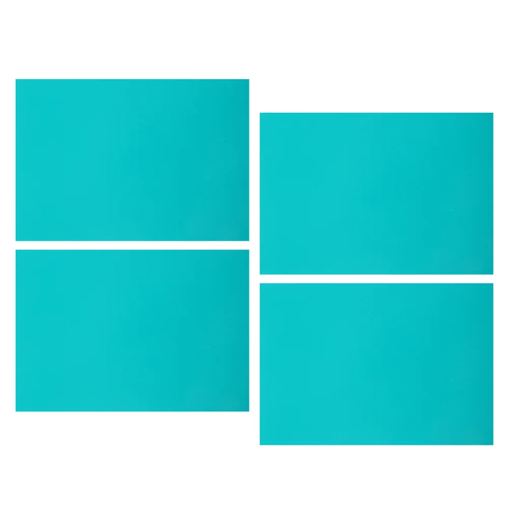 4 Pcs Engraving Rubber Sheet DIY Craft Cutting Board Kids Mats Double-sided Pvc Pads Print Child