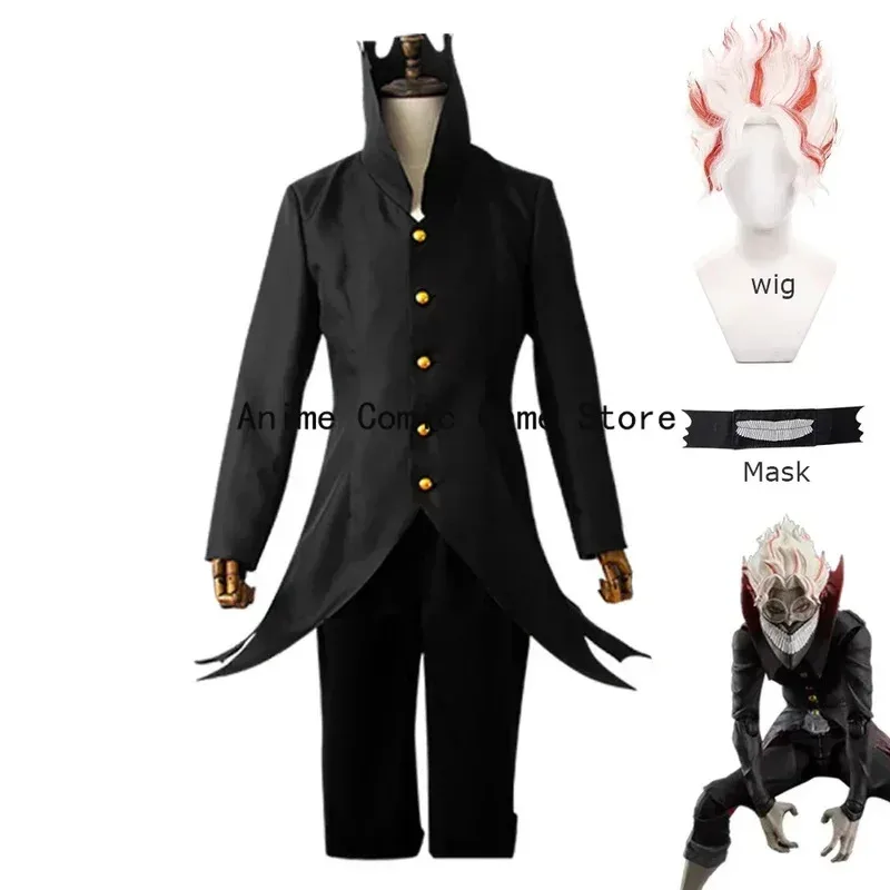 

In stock dandadan Ken Takakura okarun cosplay costume wig mask Anime dan da Dan cosplay Halloween party outfits for men