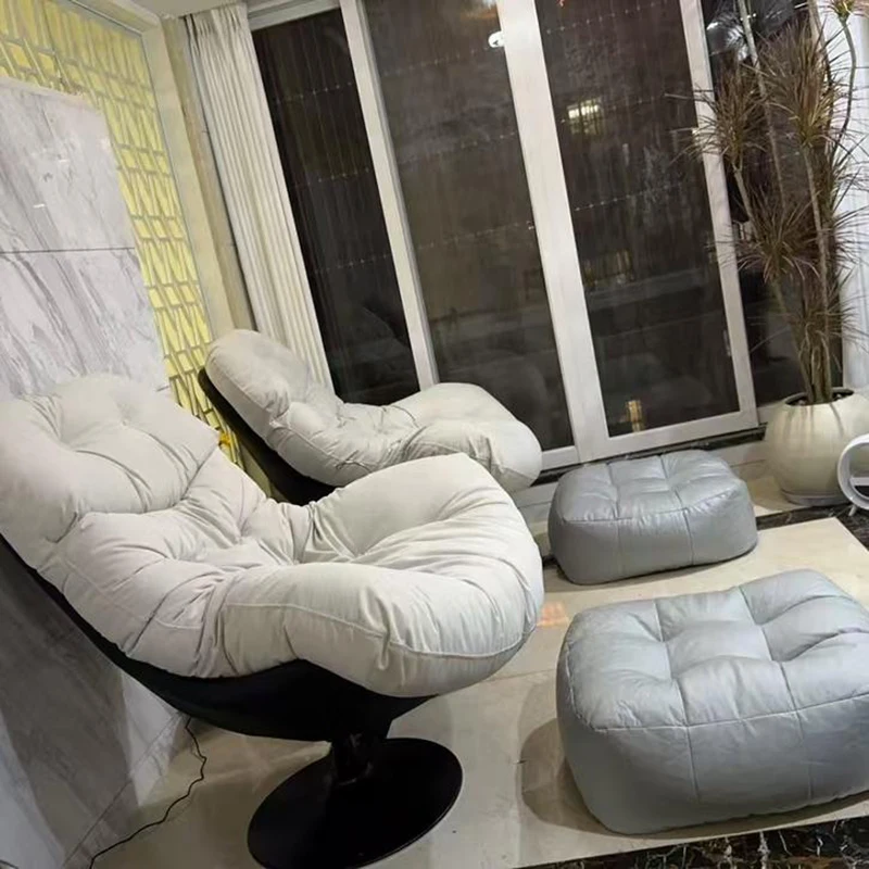 تصميم كراسي غرفة المعيشة الفاخرة قطب الحديثة رقيق الشمال كراسي مريحة كسول نفث الاسترخاء Sedie Da Soggiorno أثاث المنزل #5