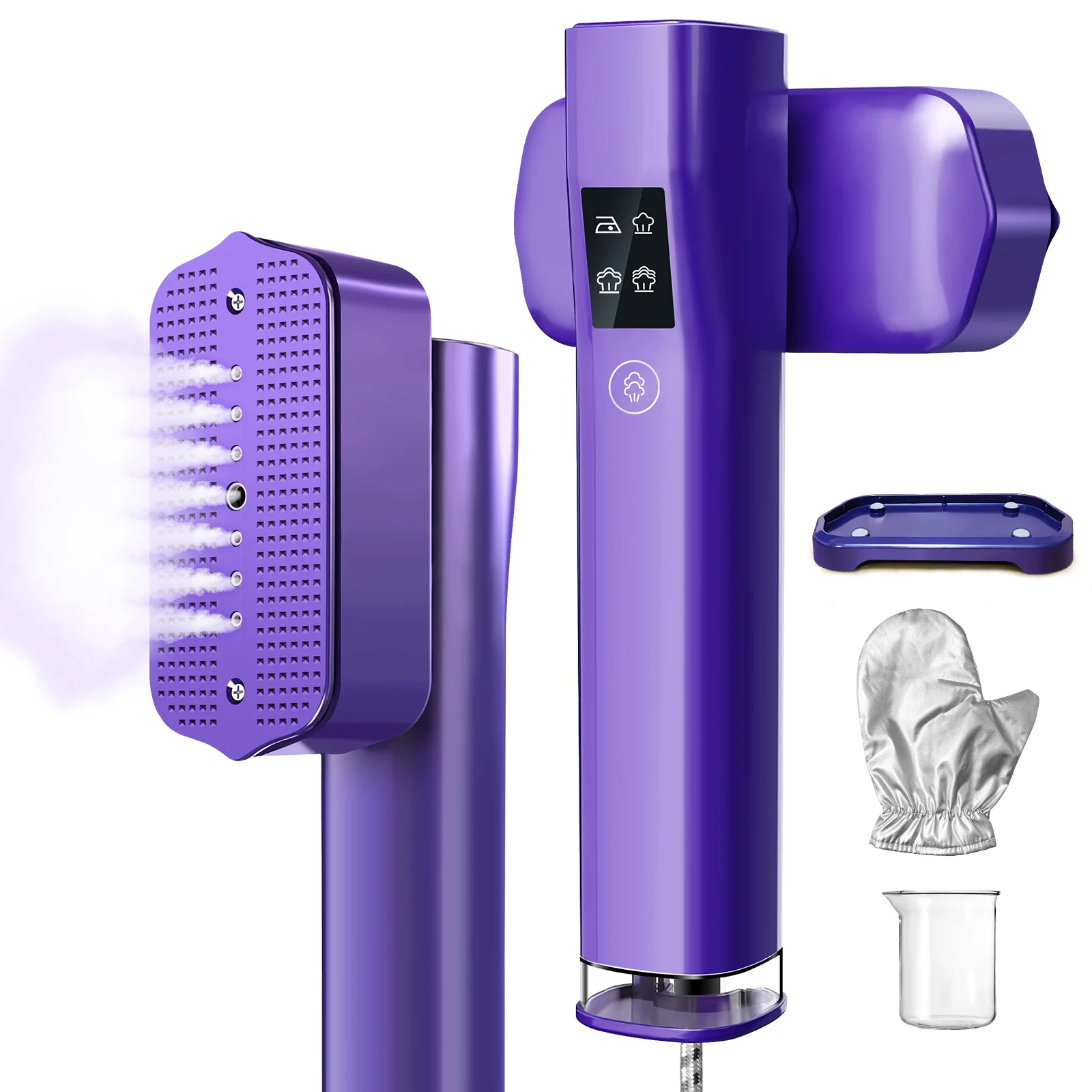 Plancha de Vapor Portátil 2 en 1 BRIEFNESS de 1200W, para Ropa Húmeda y Seca, con Precalentamiento Rápido para Viajes y Hogar
