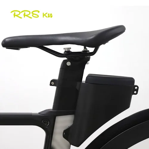 Imagen 2 del producto Rrskit-bolsa trasera de almacenamiento para tubo de asiento de bicicleta de carretera, carcasa dura, impermeable, absorbente de golpes, tipo gota, para sillín de bicicleta