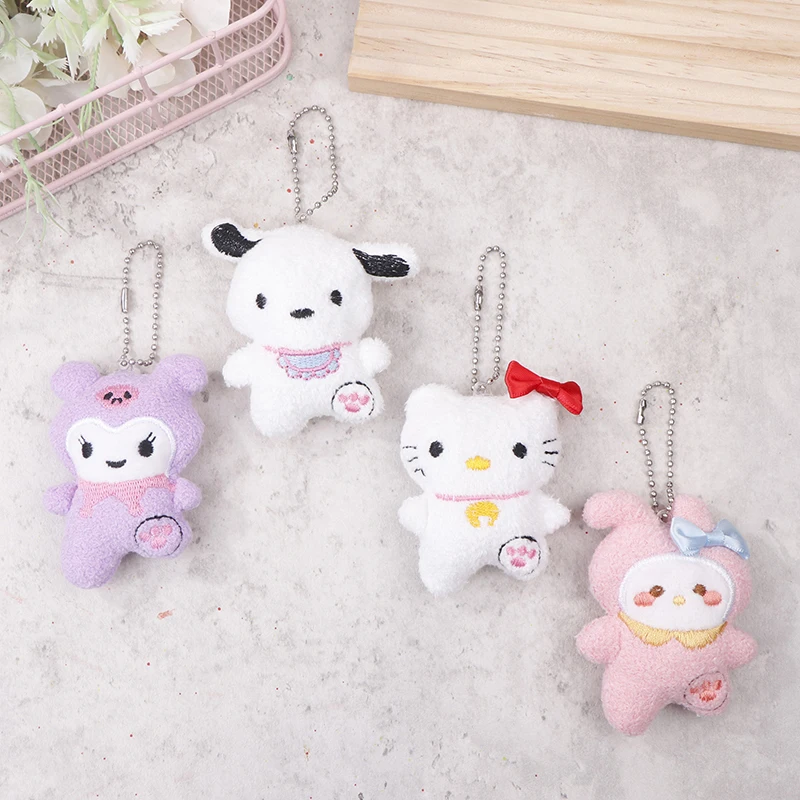 LLavero de peluche de Anime Kuromi para niñas, colgante de bolsa de Hello Kitty, Sanrio Kawaii, 1 unidad