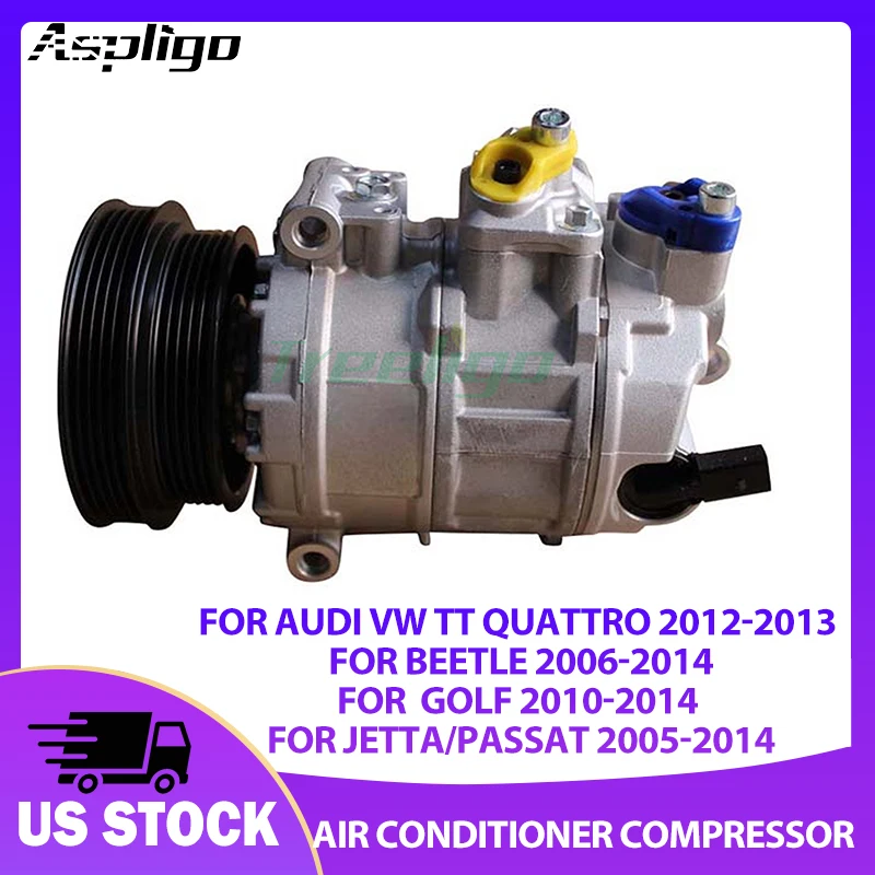 Aspligo 12V Car AC Air Conditioning Compressor For HYUNDAI Sonata 2012-2014  For Kia Optima 2012-2018 Air Conditioner Compressor