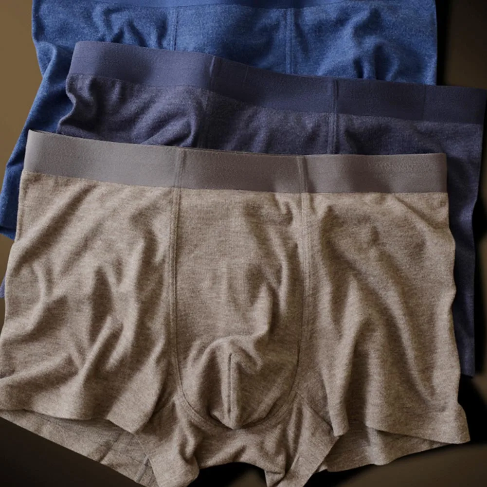 

Мужские трусики, однотонное нижнее белье, эластичное нижнее белье, дышащие трусы, мужские трусы-боксеры для геев, бесшовные плавки