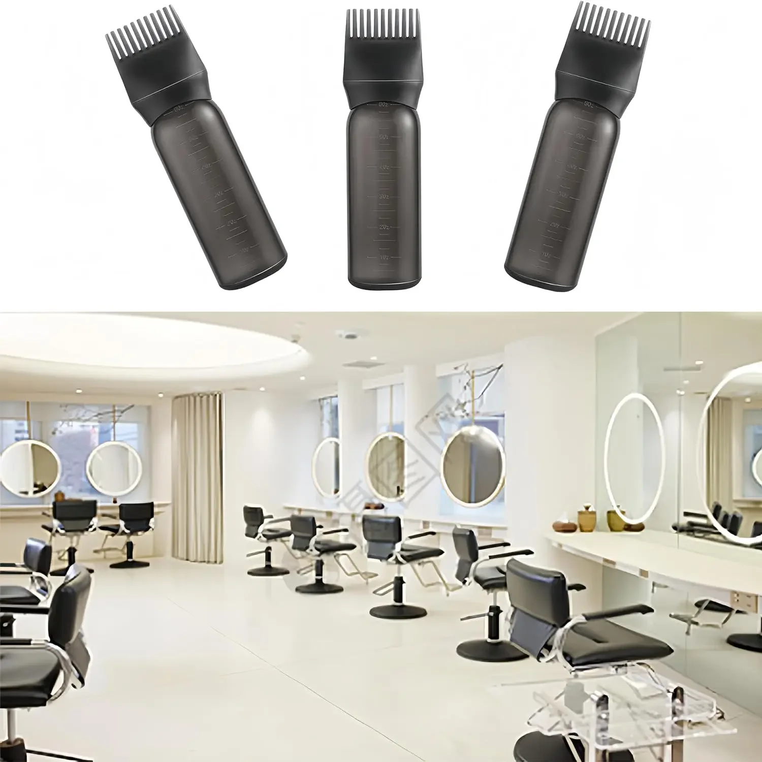 7/9Pcs Black Hair Dyeing Accessories Kit Salon Quality Plastic Coloring Comb Stirring Brush DIY Hair Styling Tools Set