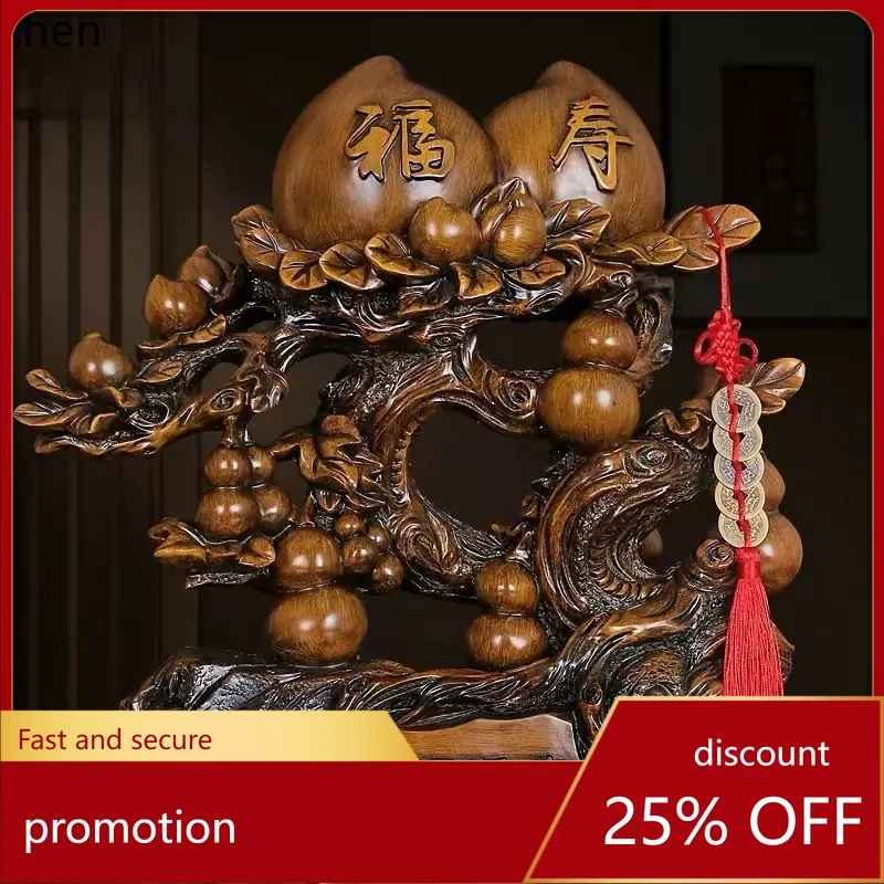 

CZ longevity peach ornament brings blessings and longevity, a practical gift for elders to celebrate birthdays