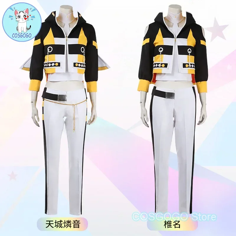 COSGOGO [Customized] Ensemble Stars 2 Hardworking Honey Bee Shiina Niki / Amagi Rinne Cosplay Costume Halloween Costume