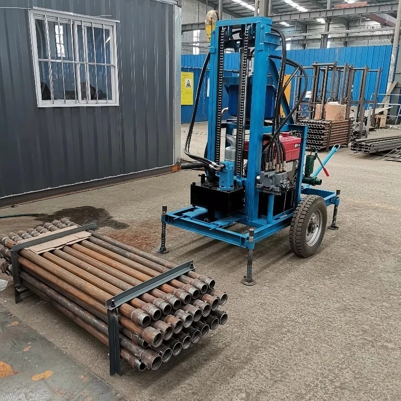 China More Powerful 100m 150m 200m Small Mine Water Well Drilling Rig Machine Hydraulic Borehole Drilling Rig for Water Well