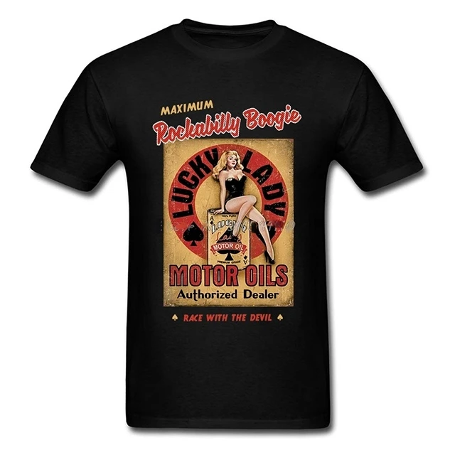 T Shirt for Men Pin Up Girl Poster Paper Pinup Wings Stockings Girl Retro Posters Old Style Air Force Tin Sign Tee-shirt