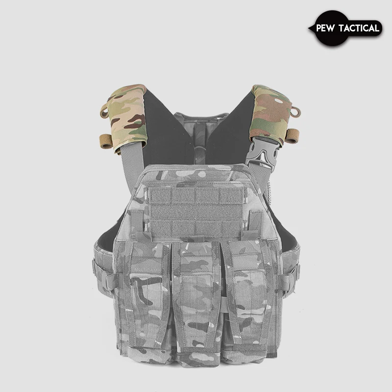 PEW TACTICAL AVS سترة واقية غطاء الكتف كامو الأصلي غطاء أشرطة الكتف المرنة