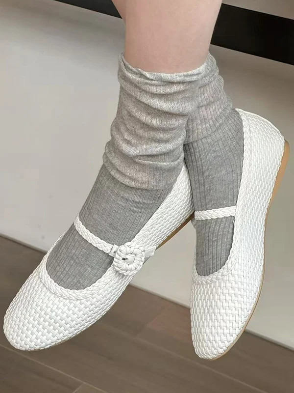 retro-woven-slip-on-women's-flat-ballet-mary-jane-oes-round-toe-bule-casual-low-heel-faion-footwear-for-young-women