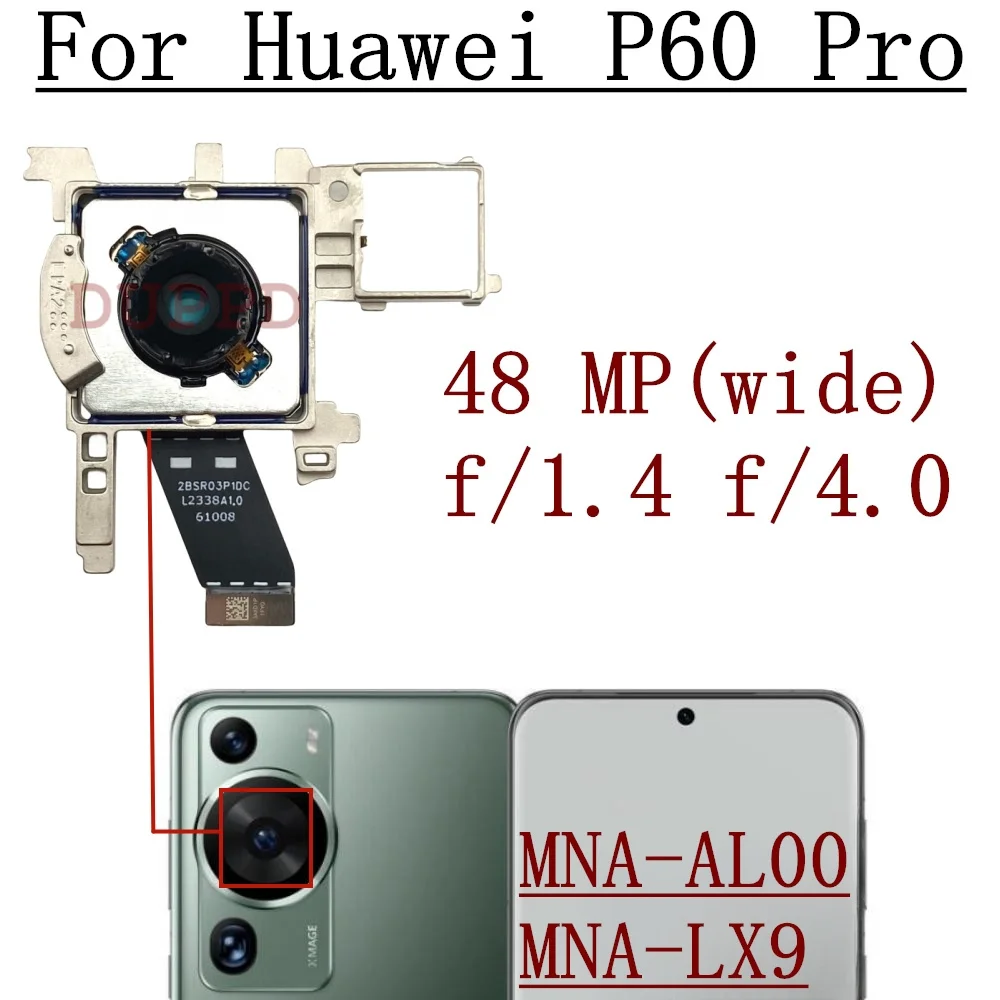 Original For Huawei P60 Pro P60Pro Front Rear View Back Camera Frontal Main Facing Small Camera Module Flex Replacement Part