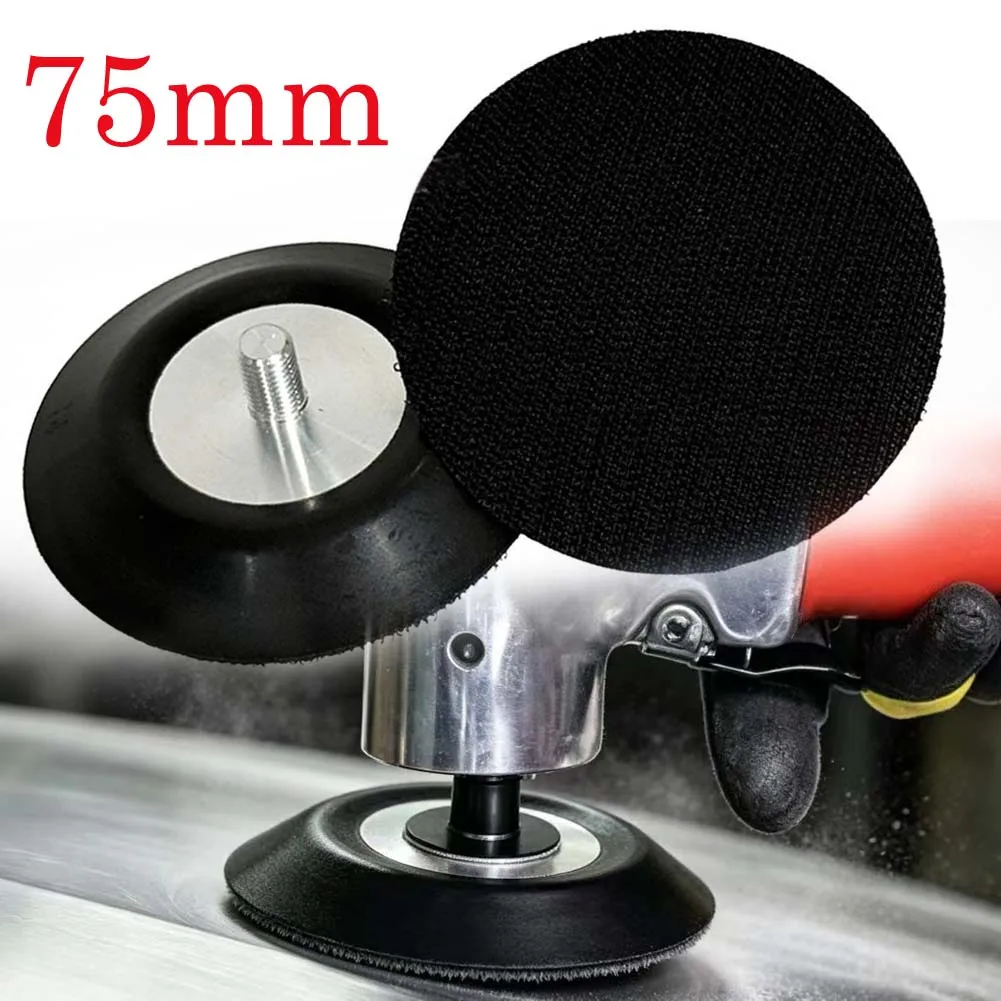 Replacement Polishing Backing Pad 3 Inch PU Black Polishing Backing Pad For 9403 Air Grinder 7125 Pneumatic Sander