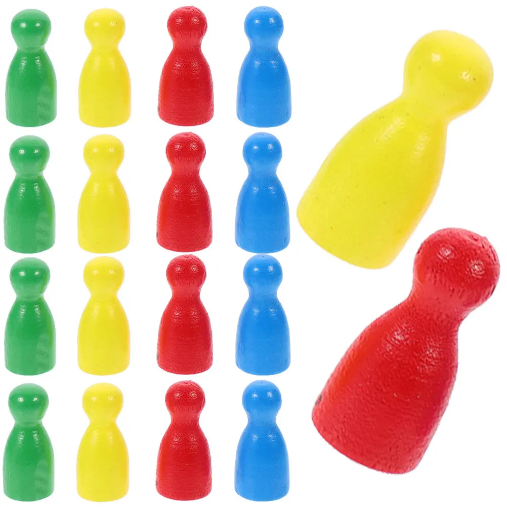 

Набор из 40 деревянных аксессуаров для настольных игр: шахматные фигуры и компоненты для вечеринок