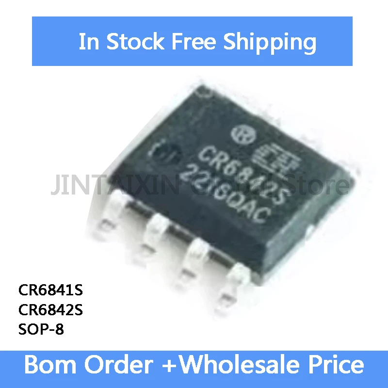 

20 шт. CR6841S CR6842S CR6841 CR6842 SOP-8 микросхема контроллера мощности в наличии, оптовая продажа