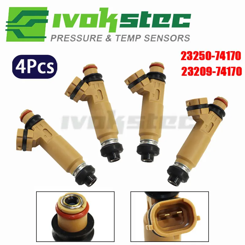 

4PCS Fuel Injector 23250-74170 23209-74170 For Toyota Camry Rav4 Avensis 4Runner Tacoma Corona 2325074170 2320974170 23250 74170