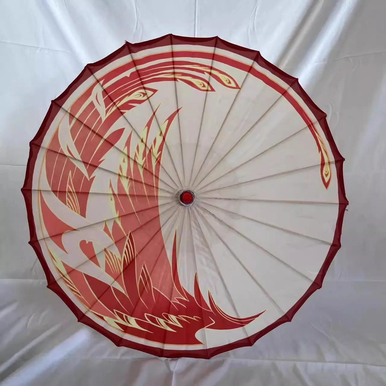 Wuthering Waves Changli Silk Cloth Women Umbrella Cosplay Japanese Ancient Dance Umbrella Decorative Umbrella Chinese Style