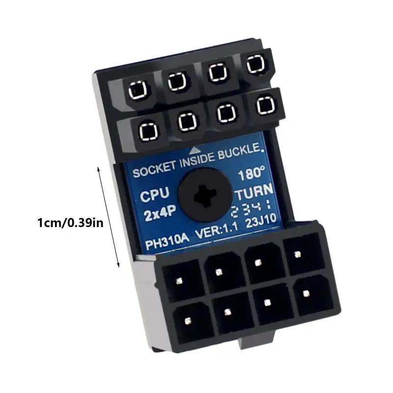 8 Pin Connector Stable 8 Pin Female To 8 Pin Male Steering Connectors Graphics Video Card Connector Extension Adapter Angled