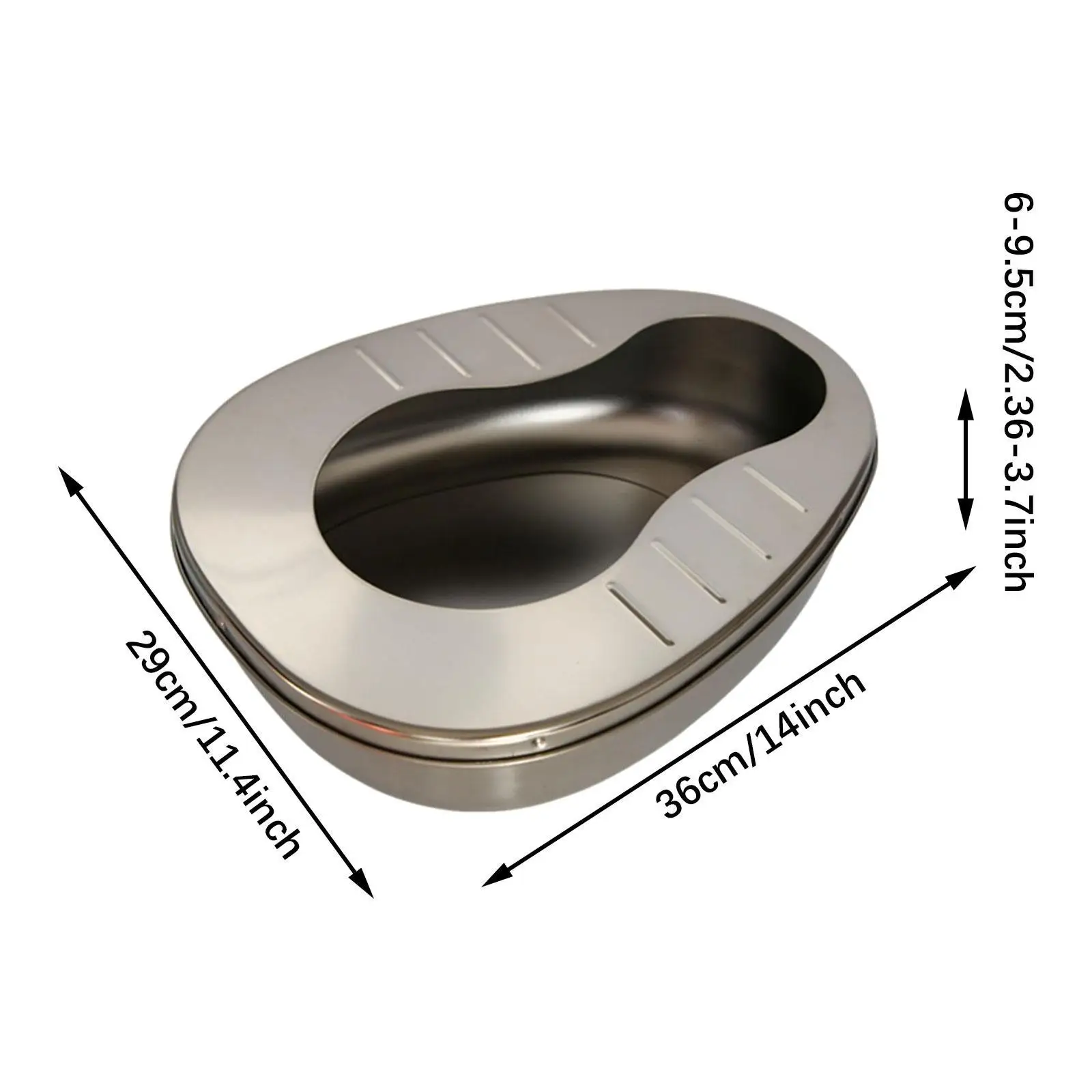 كبار السن Bedpan مستقرة سميكة متعددة الأغراض السلس العملي تبول الحاويات المنزل #6