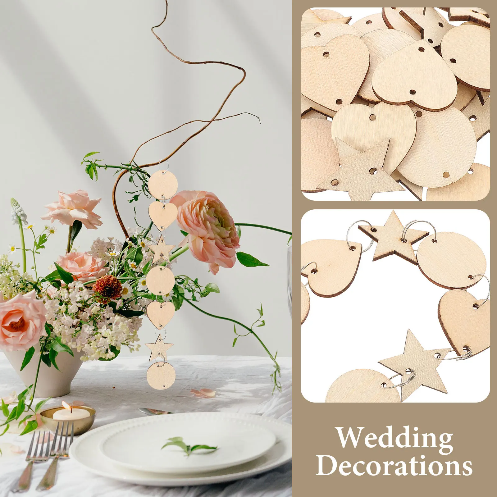 

1 Set Of Unfinished Cutouts Wooden Slices Circle Rings Diy Craft Supply For Teens Painting Graffiti Wood Crafts To Paint Blank