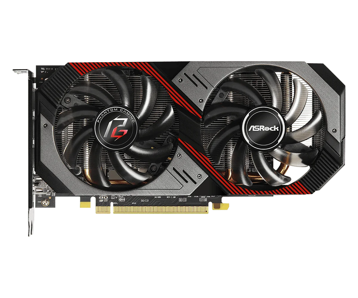 AMD RX 5500 XT 8GB GPU ASROCK RX5500XT PGD 8GO Graphics Card Support GDDR6 8GB 128-bit HDMI DP 8pin PSU 500W Double Fan PCI-E4.0