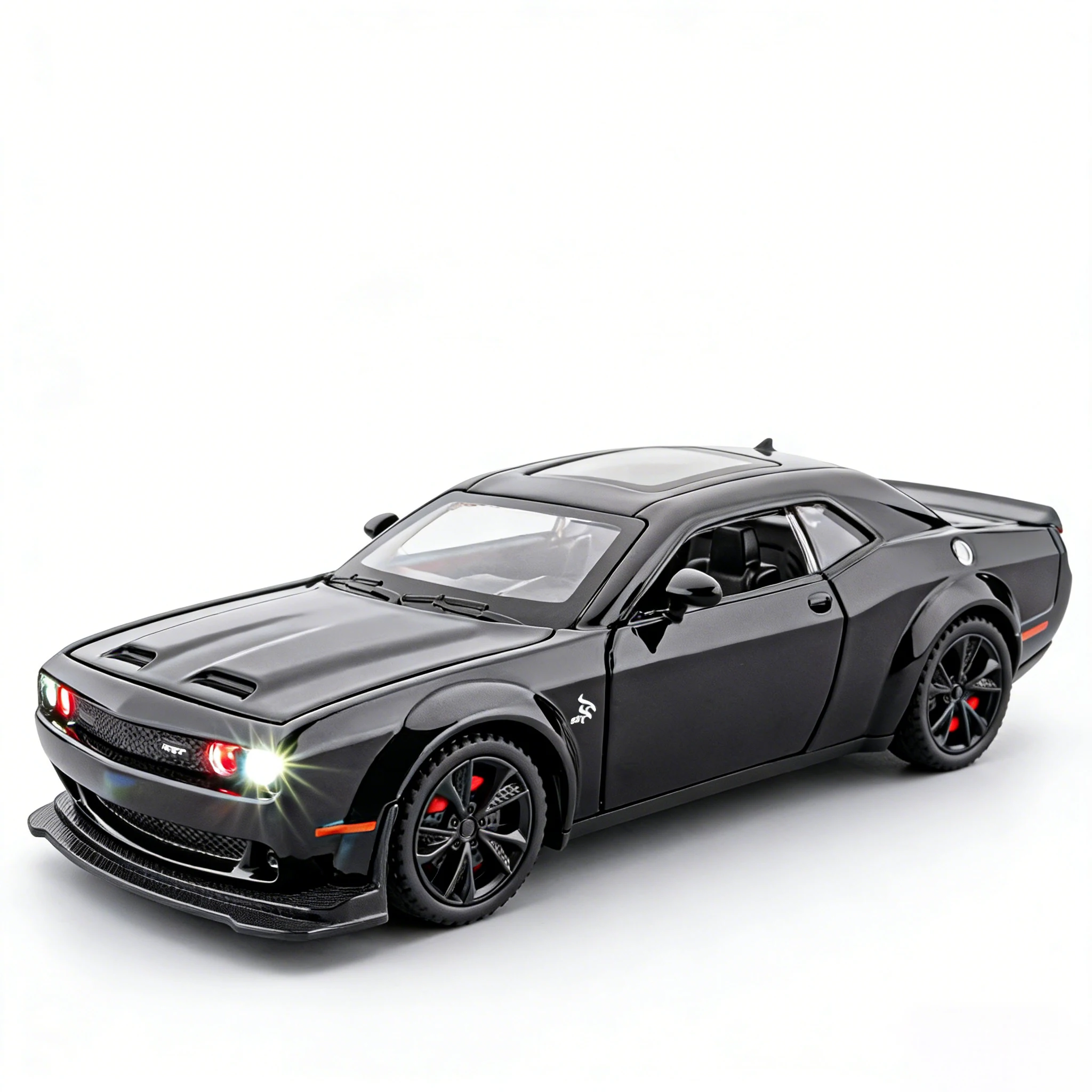 

Модель автомобиля Challenger SRT, имитация сплава, Hellcat Muscle, модель спортивного автомобиля для мальчиков, игрушечный автомобиль, масштаб 1:32, масштаб
